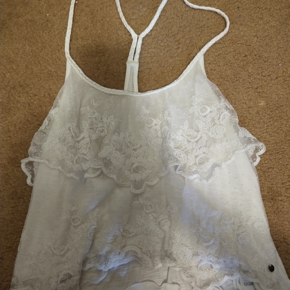 Soft lace tank top